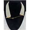 Image 2 : 5 Rows Faux Pearl Choker Necklace