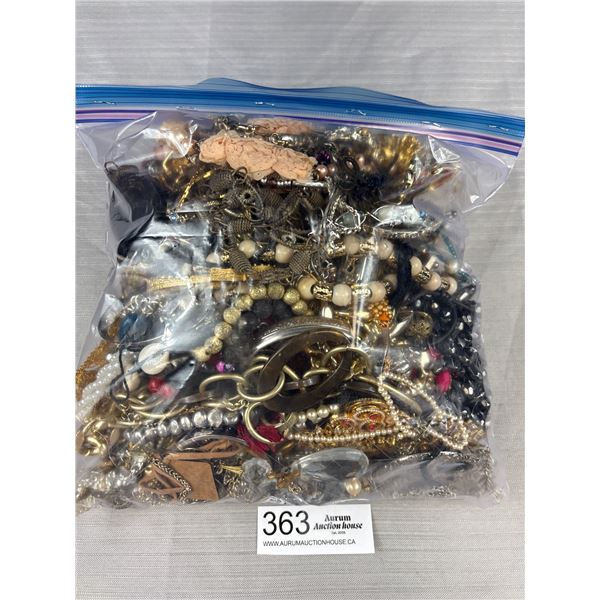 Heavy Large Bag of Used Jewelry + More