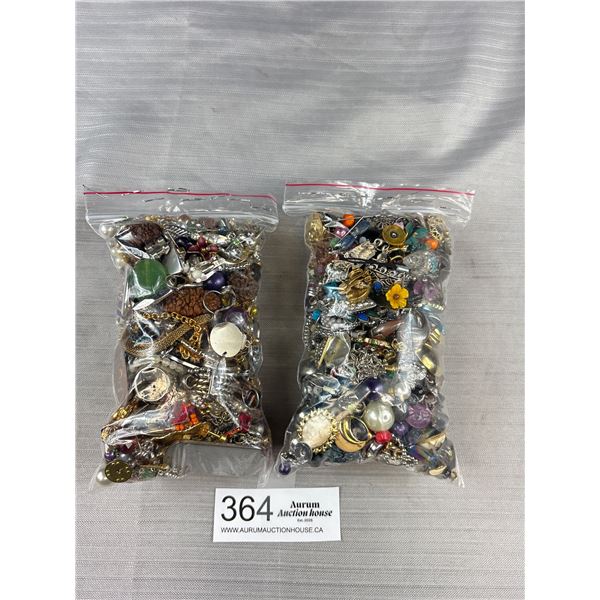 2 Small Bags of Jewelry Parts