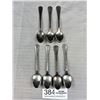 Image 1 : Seven Matching Silver Tea Spoons, Each Marked