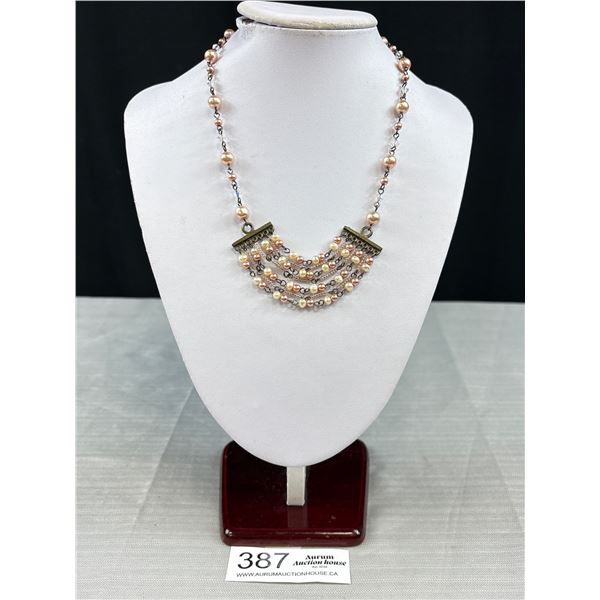 Vintage Pearls + Small Glass Beads Necklace