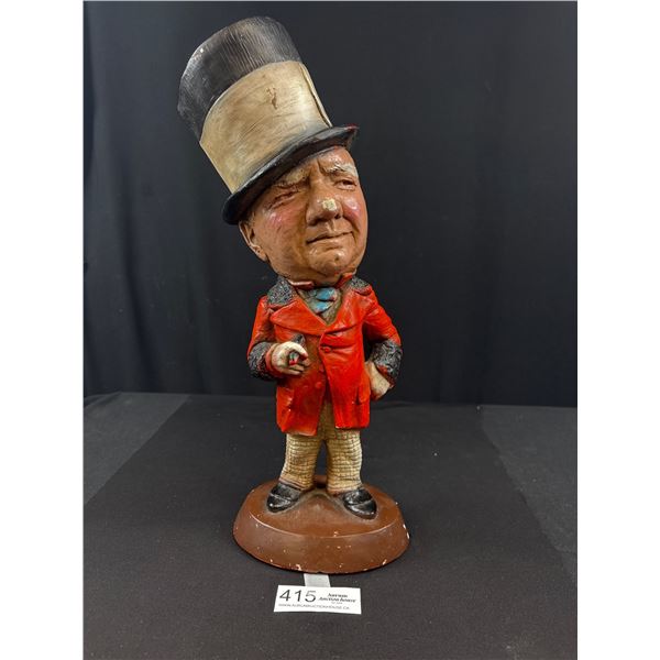 Large 18" Tall Chalkware statue of Comedian W.C. Fields Very Heavy NO SHIPPING