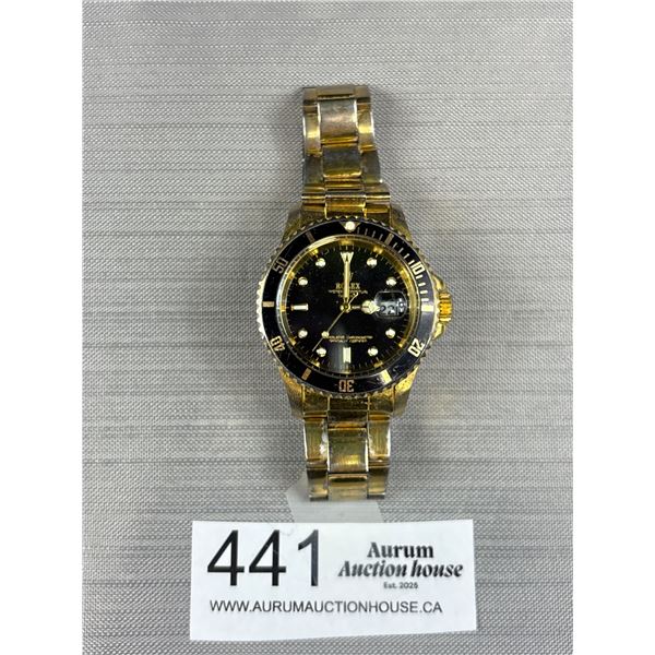 vintage Gold plated oyster perpetual daydate rolex needs battery