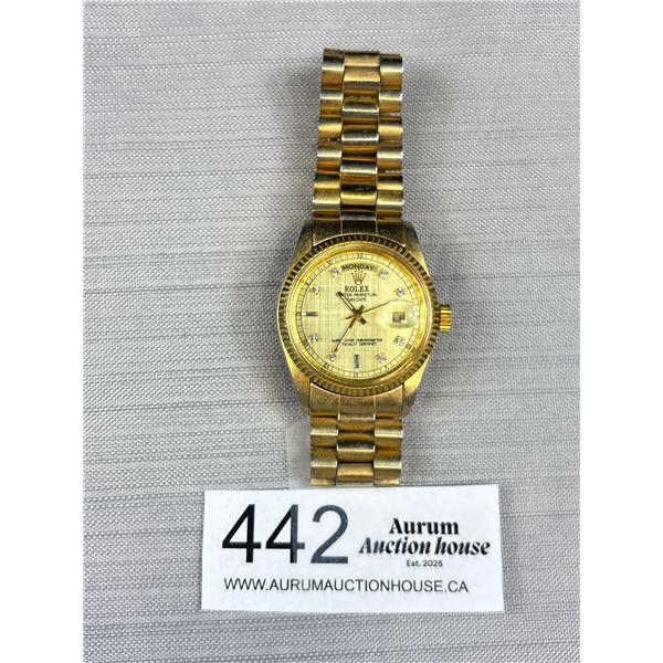 Vintage Rolex Oysetr perpetual needs battery diamond dial..