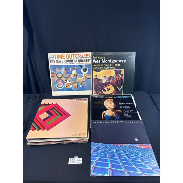 Nice Lot of 17 Jazz lps 7 Dave Brubeck, Wes Montgomery, 2 Herbie Hancock, Stanley Clarke, Eric Dolph