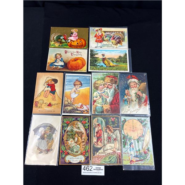 12 Vintage Postcards