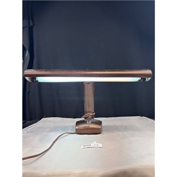 Vintage Metal Desk Lamp Circa 1940s  Very Good Working Condition