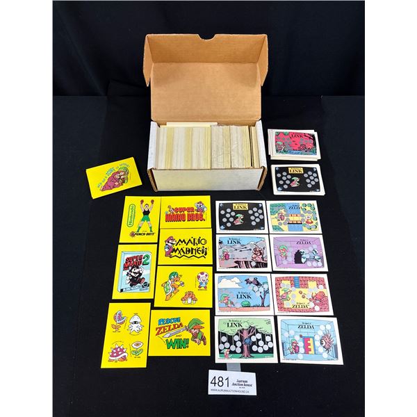 Lot of 3 Sets of Super Mario Trading Cards