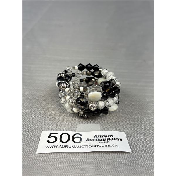 Triple Strand Beads Bracelet