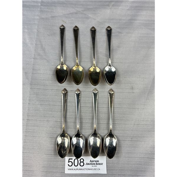 8 Matching Silver Tex Spoons, Marked Rogers & Bros