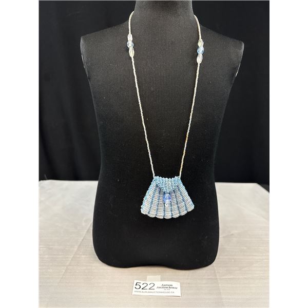 Micro Beads Purse Pendant Necklace