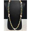 Image 2 : Very Long Double Strand Beads Necklace