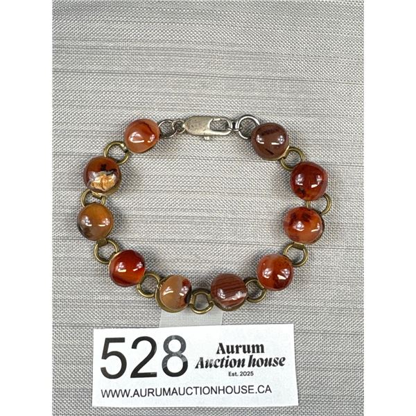 Vintage Natural Agate Stones Bracelet