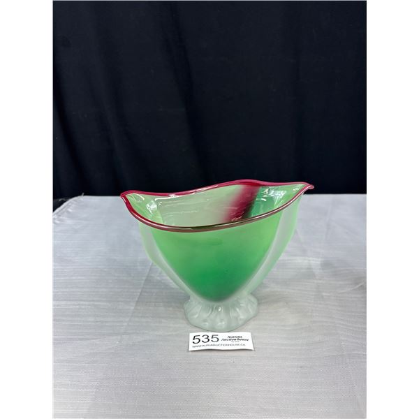 Vintage Australia Spinfex Glass Vase Feels Like Sadin Glass Good Condition