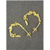 Image 2 : Pair of Gold Plated Sterling Silver Hoop Earrings, Marked 925