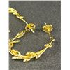 Image 3 : Pair of Gold Plated Sterling Silver Hoop Earrings, Marked 925