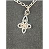 Image 2 : Sterling Silver w/ Celtic Charm, Marked 925 Bracelet, Marked 925