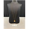 Image 1 : Vintage Gold Plated w/ Chain Hinged Picture Locket Pendant Necklace
