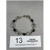 Image 1 : Silver Plated Black Stones Bracelet