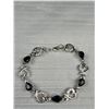 Image 2 : Silver Plated Black Stones Bracelet