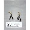 Image 1 : Pair of Natural Black Coral Earrings