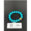Image 1 : Large Green Beads Stretch Bracelet