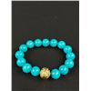 Image 2 : Large Green Beads Stretch Bracelet