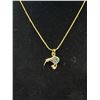 Image 2 : Gold Plated Chain w/ Australian Opal Pendant Necklace