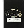 Image 1 : 2 Pairs of Pearls Earrings + 2 Pearls Pendant