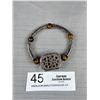 Image 3 : Silver Plated w/ Brown Tigereye Stones Bracelet