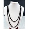 Image 2 : Vintage Black French Jet Beads Necklace w/ Original Clasp