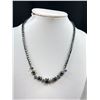 Image 2 : Black Alaskan Diamond Hemetite Stone Beads Necklace