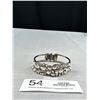 Image 1 : Vintage Hinged Rhinestones Bangle Bracelet