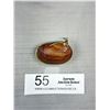 Image 2 : Vintage Silver Framed w/ Décor Oyster Shell Pendant