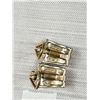 Image 3 : Pair of Vintage Sterling Silver w/ Markasite Stones Clip On Earrings