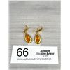 Image 1 : Pair of Vintage Gold Filled Earrings, Marked G.F.