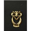 Image 2 : 1960's Gold Plated Owl Brooch