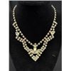 Image 2 : Vintage Hand Set Rhinestones Necklace, Unmarked