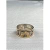 Image 2 : Nice First Nation Sterling Silver w/ Gold Ring Band, Signed B.C. Marked Gold Fill Sterling