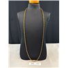 Image 1 : Extra Length Amber Color Beads Necklace, Marked Coventry
