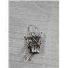 Image 2 : Unusual Vintage Silver Pair of Earrings Some Scripture Marks