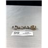 Image 1 : 4 Vintage Open Silver Ring Bands, Some Marked 925