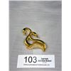 Image 1 : Huge Gold Plated Swans w/ Rhinestones Brooch Unmarked