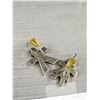 Image 3 : Pair of Solid Sterling Silver Earrings, Marked 925