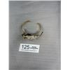 Image 2 : Gorgeous Gold Plated w/ Rhinestones + One Large Gem Stone Moneky Open Cuff Bangle