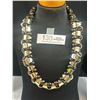 Image 1 : Vintage Silver Plated + Lucite Beads Necklace