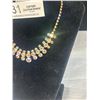 Image 2 : Vintage Gold Plated Aurora Borealis Rhinestones Necklace