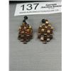 Image 2 : Copper Open Cuff Bangle + Pair of Dangle Screw on Earrings