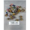 Image 1 : Bag of Misc Art Glass Beads Including Chevron Beads