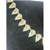 Image 2 : Vintage Silver Plated w/ Rhinestones Necklace Self Adjustible Length